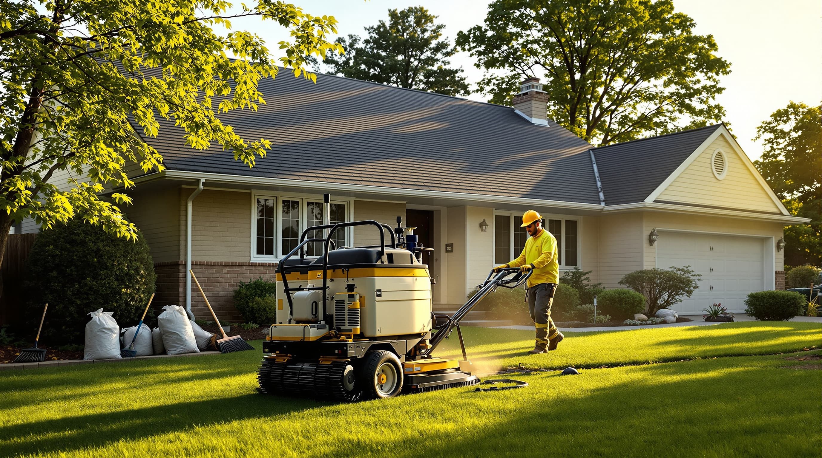 Detail work: step flashing at wall intersection