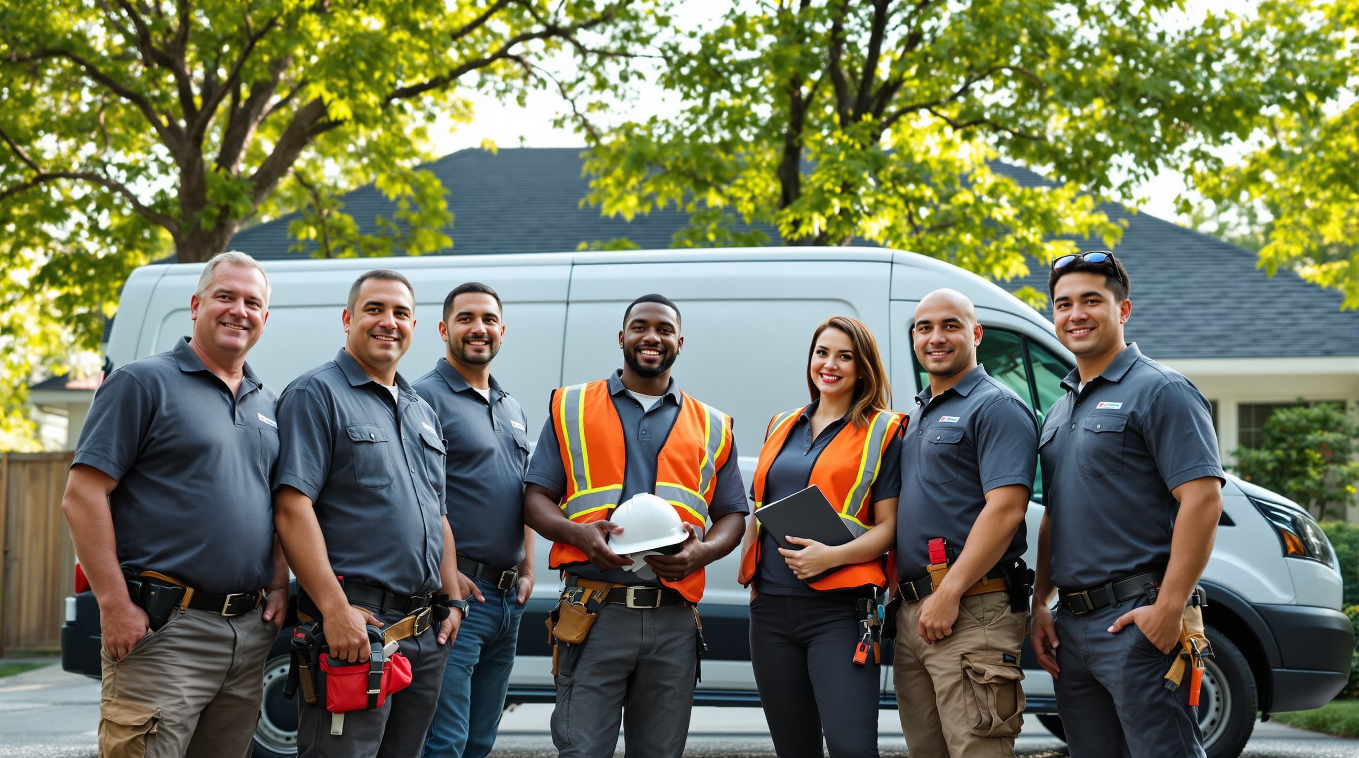 Full crew group photo
